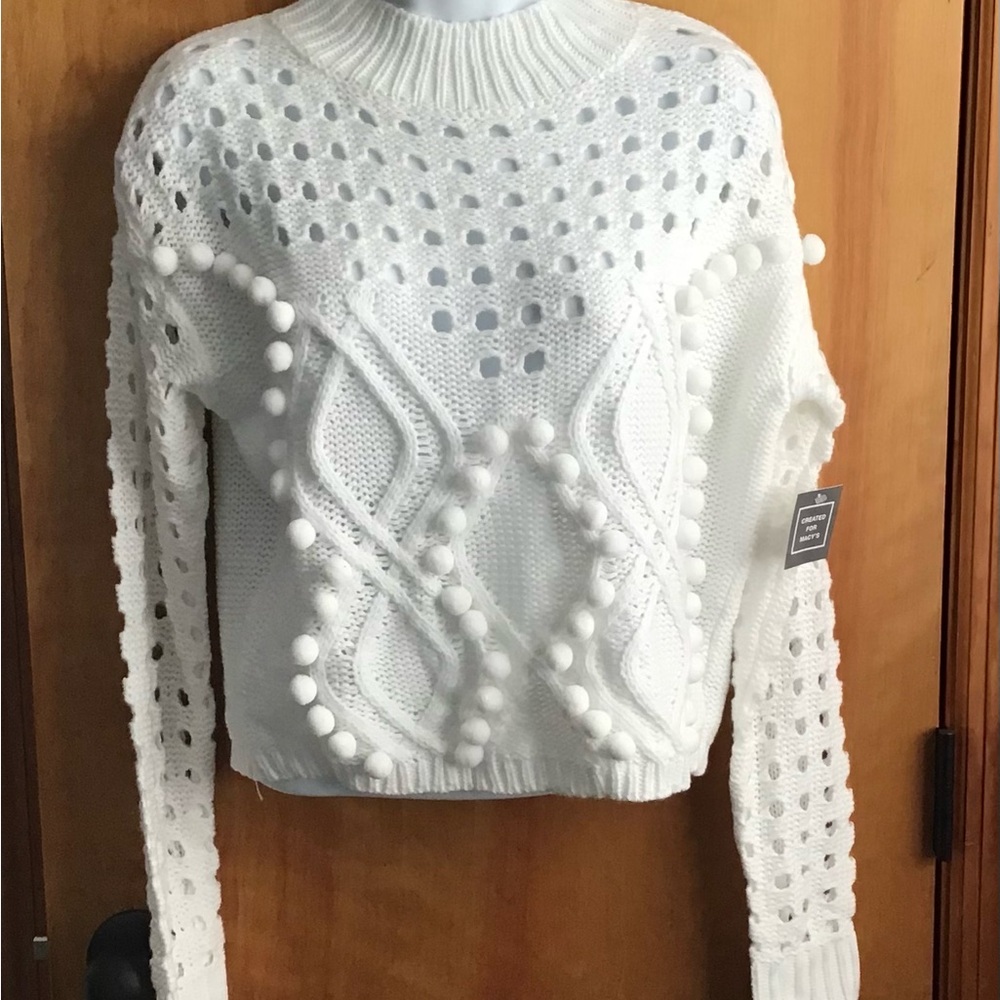 Pompom Crew Neck Sweater